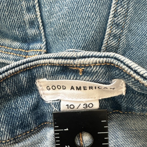 Good American Women's Distressed Denim Blue Jeans Size 10/30 GVL67T - Picture 8 of 13